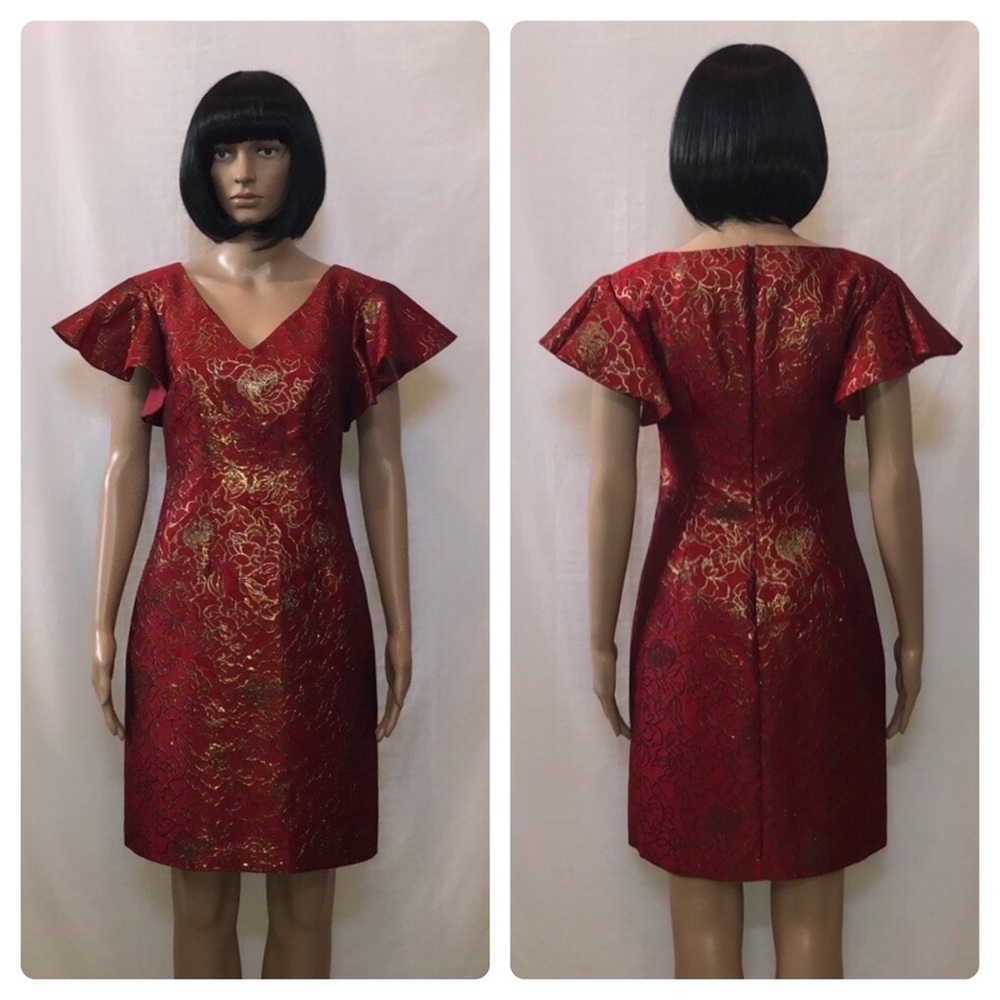 New Trina Turk Shaken Not Stirred Jacquard Dress - Picture 2 of 8